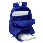 Safta Real Madrid Zaino per laptop fino a 14,1" - Chiusura con racchetta da paddle - Portabottiglie - Tasca per scarpe da ginnastica - Rete traspirante - 21,40 L - 300x170x420 mm - Colore blu - immagine 5