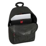 Safta F.C.Barcelona Zaino per laptop fino a 14,1" - Interno imbottito - Tasca per tablet - Doppia maniglia - Spallacci ergonomici - Schienale traspirante - 20 L - 310x160x410 mm - Colore nero - immagine 4