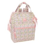 Safta VMB Zaino per laptop fino a 13" - Interno imbottito - Tasca con cerniera - Manici superiori - Spallacci ergonomici - Doppia maniglia - Leggero e resistente - 270x190x400 mm - Colore rosa