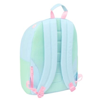 1" - Tasca per tablet - Doppia maniglia - Spallacci ergonomici - Schienale traspirante - 20 L - 310 x 160 x 410 mm - Colore azzurro