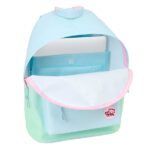 Safta Pembe The Pink Cat Zaino per laptop fino a 14,1" - Tasca per tablet - Doppia maniglia - Spallacci ergonomici - Schienale traspirante - 20 L - 310 x 160 x 410 mm - Colore azzurro - immagine 4