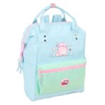 Safta Pembe The Pink Cat Zaino per laptop fino a 13" - Tasca con cerniera - Manici superiori - Tasca frontale - Doppia maniglia - Spallacci imbottiti - 270x190x400mm - Colore azzurro