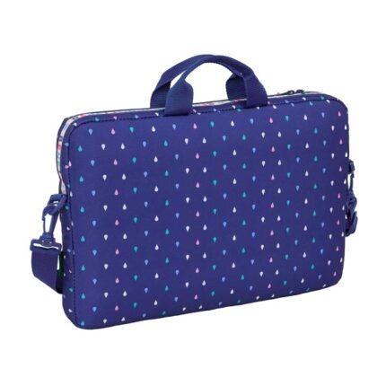 6" - Cerniera - Interno imbottito - Manici - Doppia cerniera - 4L - 400x40x270mm - Colore blu scuro