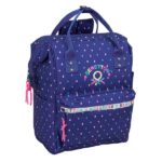 Safta Benetton Drop Zaino per laptop fino a 13" - Tasca con cerniera - Manici superiori - Spallacci ergonomici - Scomparto imbottito - 270x190x400 mm - Colore blu scuro
