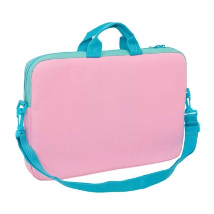 6" - Interno imbottito - Tracolla regolabile - Manici nella parte superiore - Doppia maniglia - 4L - 400x40x270mm - Colore rosa pastello