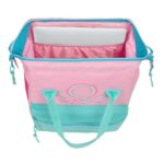 Safta Benetton Dolce Zaino per laptop fino a 13" - Tasca con cerniera - Manici superiori - Scomparti multipli - Doppia maniglia - 270x190x400 mm - Colore rosa pastello - immagine 4