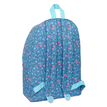 1" - Interno imbottito - Tasca frontale - Tasca portabottiglie - Doppia maniglia - Spallacci ergonomici - Maniglia superiore - 310x130x430mm - Colore blu