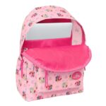 Safta Disney Princess Zaino per laptop fino a 14,1" - Interno imbottito - Tasca frontale - Portabottiglie - Doppia maniglia - Spallacci ergonomici - Maniglia superiore - 310x130x430 mm - Colore rosa - immagine 4
