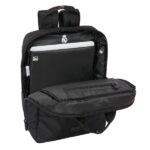 Safta Real Madrid Premium Zaino per laptop fino a 13,3" - Cerniera - Connettore USB - Spallacci imbottiti - Cinghia regolabile - Compatibile con valigia - 290x110x390mm - Colore nero - immagine 4
