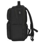 Safta Real Madrid Premium Zaino per laptop fino a 15,6" - Connettore USB - Portabottiglie - Tasche frontali - Doppia maniglia - Compatibile con valigia - 13,75 L - 310 x 130 x 440 mm - Colore nero - immagine 4
