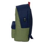 Safta el Pulpo Zaino per laptop fino a 15,6" - Connettore USB - Base imbottita - Doppia maniglia - Spallacci ergonomici - Maniglia superiore - 310x180x440mm - Colore verde scuro - immagine 3