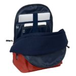 Safta el Pulpo Caldera Zaino per laptop fino a 15,6" - Connettore USB - Base imbottita - Doppia maniglia - Spallacci ergonomici - Maniglia superiore - 24,55 L - 310x180x440 mm - Colore rosso scuro - immagine 5