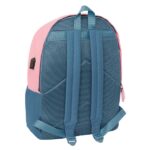 6" - Connettore USB - Base imbottita - Tasca frontale - Doppia maniglia - Spallacci ergonomici - Maniglia superiore - 310x180x440mm - Colore blu