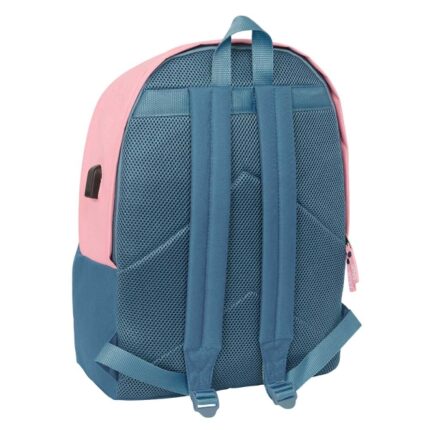 6" - Connettore USB - Base imbottita - Tasca frontale - Doppia maniglia - Spallacci ergonomici - Maniglia superiore - 310x180x440mm - Colore blu