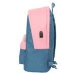 Safta el Pulpo Indigo Zaino per laptop fino a 15,6" - Connettore USB - Base imbottita - Tasca frontale - Doppia maniglia - Spallacci ergonomici - Maniglia superiore - 310x180x440mm - Colore blu - immagine 3