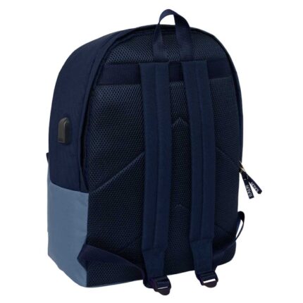 6" - Scomparto antifurto - Connettore USB - Base imbottita - Ergonomico - Maniglia superiore - 310x180x440mm - Colore blu scuro