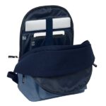Safta el Pulpo Zaino per laptop fino a 15,6" - Scomparto antifurto - Connettore USB - Base imbottita - Ergonomico - Maniglia superiore - 310x180x440mm - Colore blu scuro - immagine 5