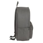 Safta Zaino per laptop fino a 14,1" - Interno imbottito - Doppia cerniera - Tasca frontale - Maniglia superiore - 19,85 L - 310x160x400 mm - Colore grigio - immagine 4