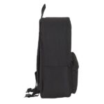 Safta Zaino per laptop fino a 14,1" - Interno imbottito - Tasche laterali - Doppia maniglia - Maniglia superiore - 19,85 L - 310x160x400 mm - Colore nero - immagine 4