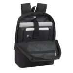 Safta Business Zaino per laptop fino a 14,1" - Doppia maniglia - Tasca frontale - Spallacci ergonomici - Schienale imbottito - Cinghia per valigie - Maniglia superiore - 280x130x400mm - Colore nero - immagine 5