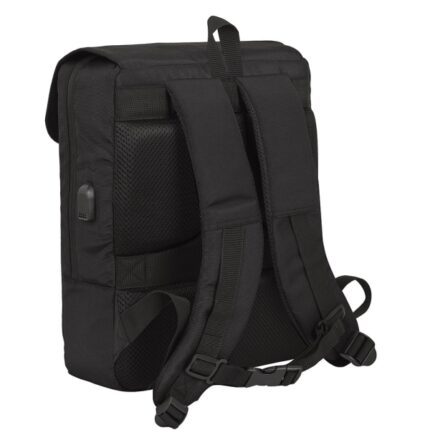 3" - Doppia chiusura - Connettore USB - Cinghie imbottite e traspiranti - Schienale imbottito ergonomico - Cinghia per valigia - Maniglia superiore - Colore nero