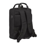 3" - Tasca interna - Connettore USB - Schiena e spallacci imbottiti - Cinghie regolabili - Cinghia per valigia - Maniglia superiore - Colore nero