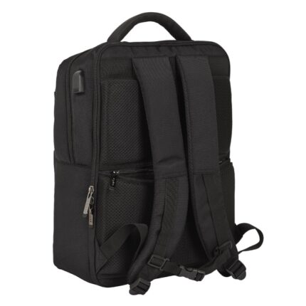 6" - Connettore USB - Tasca portabottiglie - Tasca antifurto - Tasche frontali - Imbottitura - Spallacci imbottiti e traspiranti - Colore nero