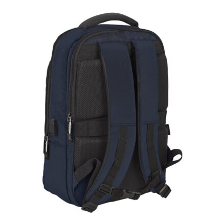6" - Connettore USB - Tasca per tablet - Portabottiglie - Organizer frontale - Doppia maniglia - 290x150x440 mm - Colore blu navy