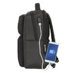 Safta Business Zaino per laptop fino a 15,6" - Connettore USB - Portabottiglie - Tasche frontali - Doppia maniglia - Compatibile con valigia - 310x130x440mm - Colore grigio scuro - immagine 3
