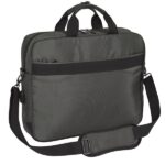 6" - Connettore USB - Tasca posteriore nascosta - Tracolla regolabile - Manici rivestiti - Cinghia per valigie - 410x90x330mm - Colore grigio scuro
