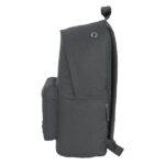 Safta Basic Zaino per laptop fino a 14,1" - Tasca per tablet - Doppia maniglia - Spallacci ergonomici - Schienale imbottito - Manico rivestito - 20 L - 310 x 160 x 410 mm - Colore grigio - immagine 3