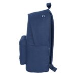 Safta Basic Zaino per laptop fino a 14,1" - Tasca per tablet - Tasca frontale - Doppia maniglia - Spallacci ergonomici - Schienale traspirante - 20 L - 310 x 160 x 410 mm - Colore blu navy - immagine 3