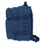 Safta Basic Zaino per laptop fino a 15,6" - Tasca interna - Cerniere bidirezionali - Tasche frontali - Spallacci e schienale imbottiti - 300x230x480mm - Colore blu navy - immagine 3