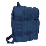 Safta Basic Zaino per laptop fino a 15,6" - Tasca interna - Cerniere bidirezionali - Tasche frontali - Spallacci e schienale imbottiti - 300x230x480mm - Colore blu navy - immagine 4