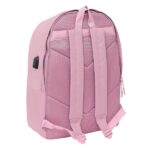6" - Antifurto - Tasca frontale - Connettore USB - Base imbottita - Spallacci ergonomici - Maniglia superiore - 310x180x440mm - Colore rosa