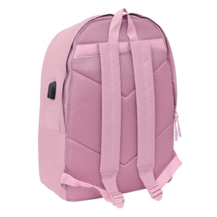 6" - Antifurto - Tasca frontale - Connettore USB - Base imbottita - Spallacci ergonomici - Maniglia superiore - 310x180x440mm - Colore rosa