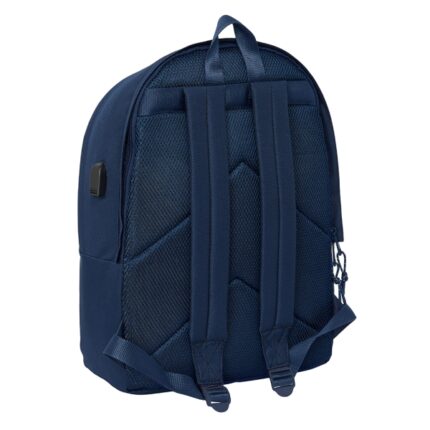 6" - Scomparto antifurto - Connettore USB - Base imbottita - Ergonomico - Maniglia superiore - 310x180x440mm - Colore blu navy