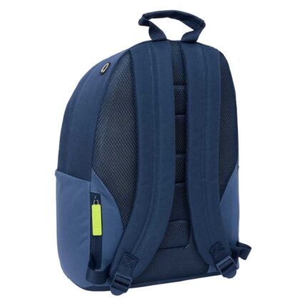 1" - Tasca per tablet - Doppia maniglia - Spallacci ergonomici - Schienale traspirante - 20 L - 310 x 160 x 410 mm - Colore blu navy