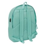 6" - Antifurto - Connettore USB - Base imbottita - Tasca frontale - Spallacci ergonomici - Maniglia superiore - 310x180x440 mm - Colore menta