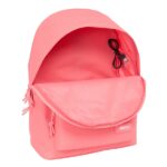 Safta F.C.Barcelona Zaino da donna per laptop fino a 15,6" - Antifurto - Connettore USB - Base imbottita - Tasca frontale - Spallacci ergonomici - Maniglia superiore - 310x180x440 mm - Colore corallo - immagine 4