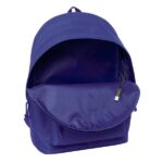 Safta Atletico de Madrid Teen Dark Blue Zaino per laptop fino a 15,6" - Connettore USB - 24,55 L - Base imbottita - Doppia maniglia - Maniglia superiore - 310x180x440 mm - Colore blu navy - immagine 4