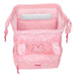 Safta Miffy Flores Zaino per laptop fino a 13" - Manici superiori - Tasca frontale - Doppia maniglia con cerniera - Spallacci ergonomici - 270x190x400mm - Colore rosa - immagine 2