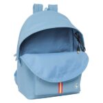 Safta El Ganso Basics Cerulean Zaino per laptop fino a 15,6" - Connettore USB - Base imbottita - Doppia maniglia - Spallacci ergonomici - Maniglia superiore - 310x180x440mm - Colore blu - immagine 4