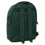 6" - Connettore USB - Base imbottita - Doppia maniglia - Spallacci ergonomici - Maniglia superiore - 310x180x440mm - Colore verde scuro