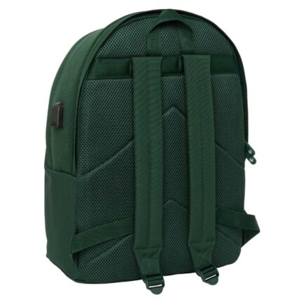 6" - Connettore USB - Base imbottita - Doppia maniglia - Spallacci ergonomici - Maniglia superiore - 310x180x440mm - Colore verde scuro