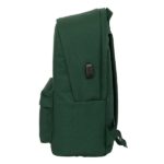Safta el Ganso Basics Green Zaino per laptop fino a 15,6" - Connettore USB - Base imbottita - Doppia maniglia - Spallacci ergonomici - Maniglia superiore - 310x180x440mm - Colore verde scuro - immagine 3