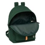 Safta el Ganso Basics Green Zaino per laptop fino a 15,6" - Connettore USB - Base imbottita - Doppia maniglia - Spallacci ergonomici - Maniglia superiore - 310x180x440mm - Colore verde scuro - immagine 4