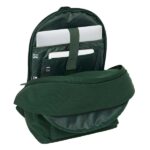 Safta el Ganso Basics Green Zaino per laptop fino a 15,6" - Connettore USB - Base imbottita - Doppia maniglia - Spallacci ergonomici - Maniglia superiore - 310x180x440mm - Colore verde scuro - immagine 5