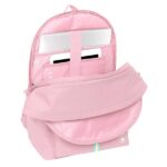 Safta el Ganso Basics Pink Zaino per laptop fino a 15,6" - Connettore USB - Base imbottita - Tasca frontale - Doppia maniglia - Spallacci ergonomici - Maniglia superiore - 310x180x440mm - Colore rosa - immagine 4
