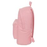 Safta Kappa Basics Zaino per laptop fino a 14,1" - Interno imbottito - Tasca per tablet - Doppia maniglia - Spallacci ergonomici - 20 L - 310x160x410 mm - Colore rosa - immagine 3